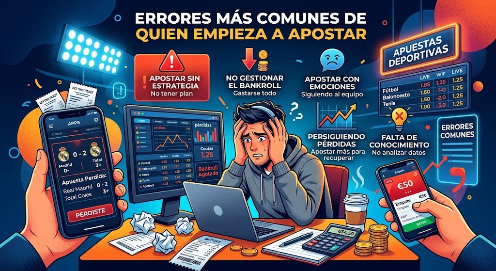 Errores más comunes de quien empieza a apostar